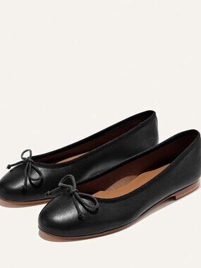 Margaux The Demi Black Nappa Leather Ballet Flats 41 / US 10 — Never Worn